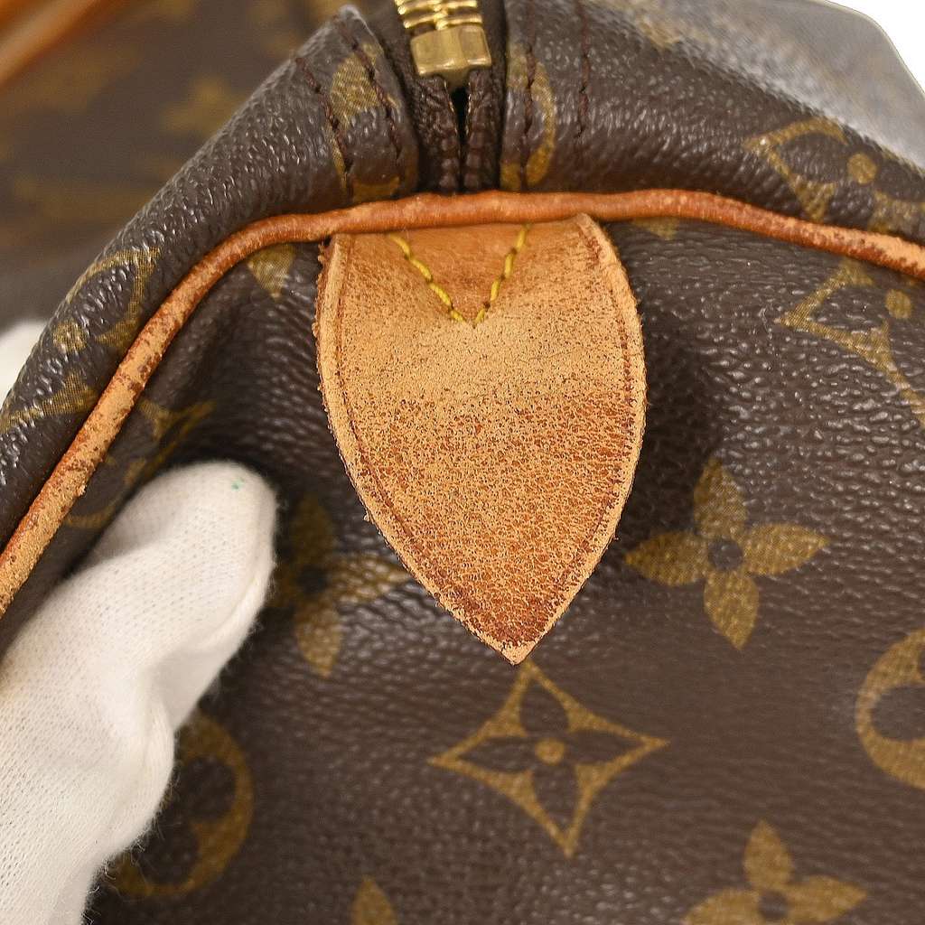 Louis Vuitton Keepall Bag Brown Canvas Fair condition - Model View
