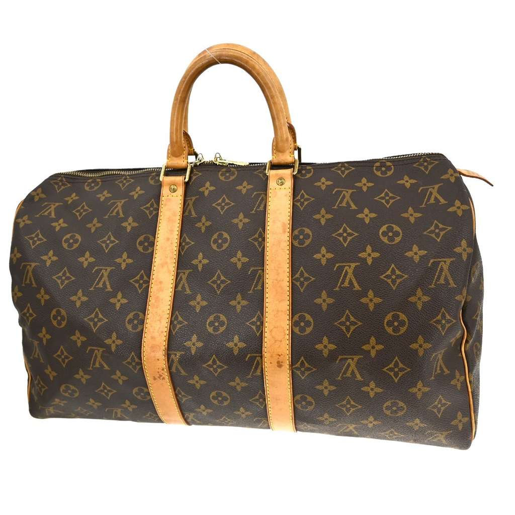 Louis Vuitton Keepall Bag Brown Canvas Good condition - Back View