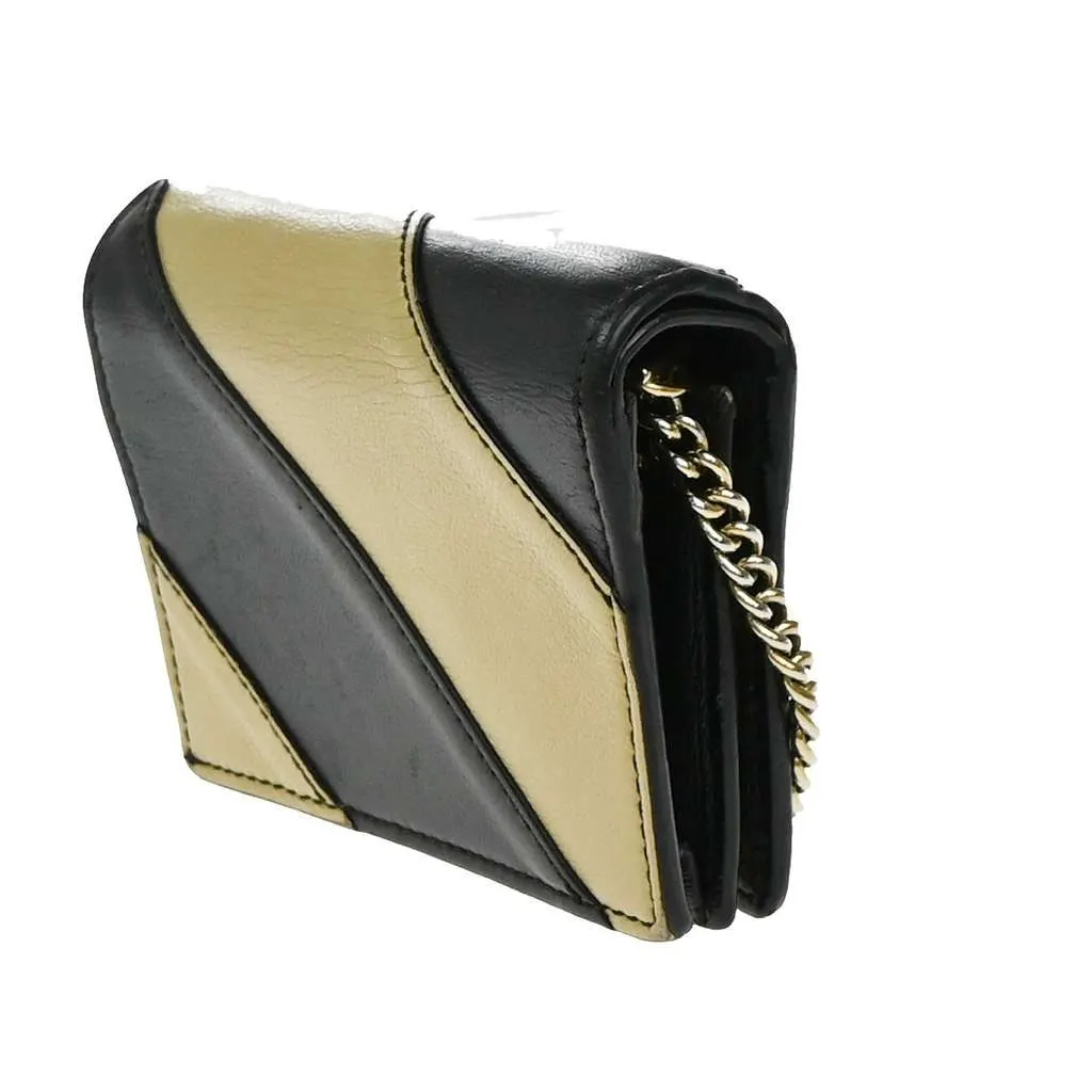 Gucci Zumi Chain Card Case Black Leather Good - Model View