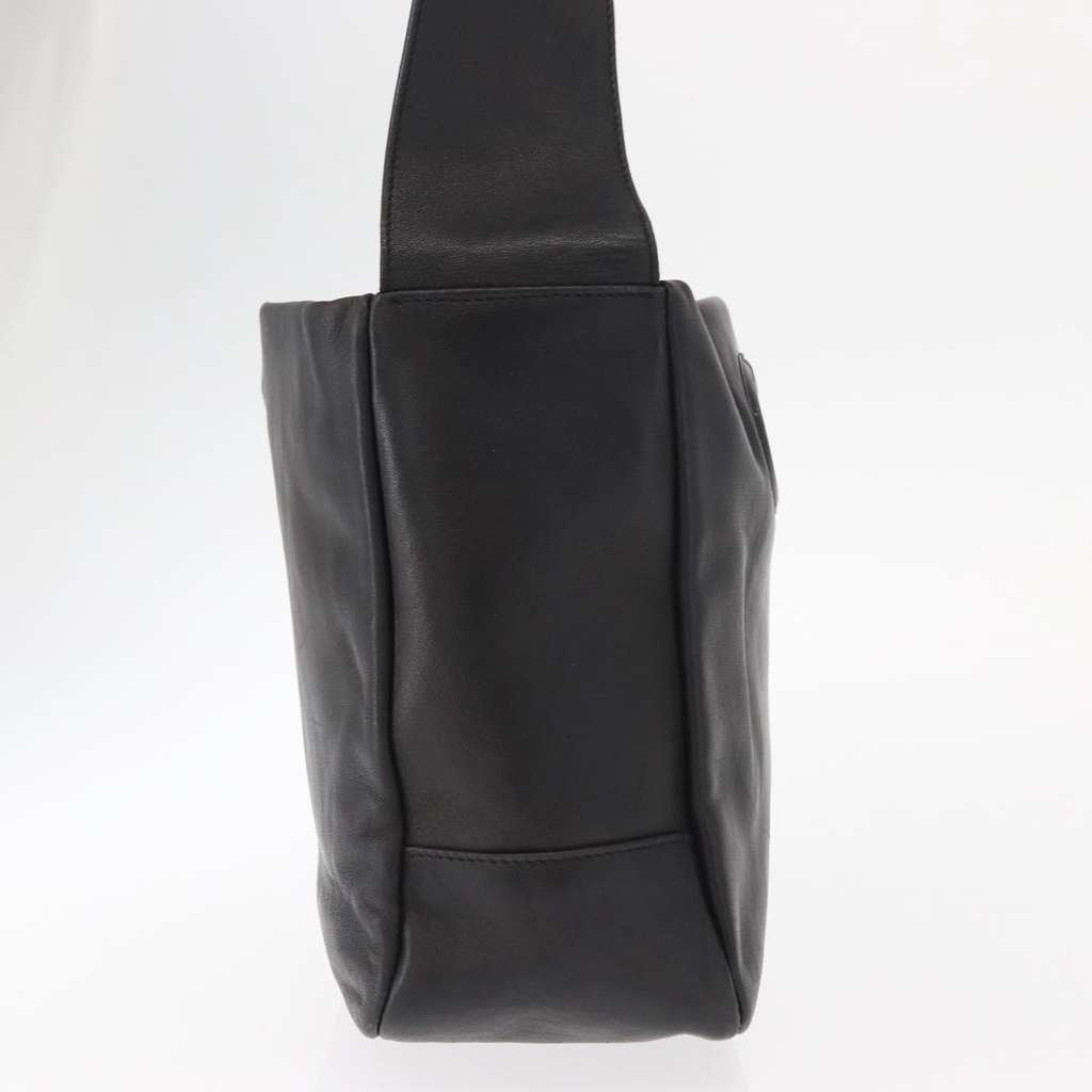 Salvatore Ferragamo Gancini Shoulder Bag Black Leather Good condition - Model View