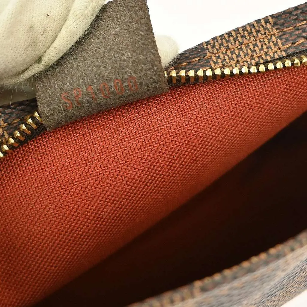 Louis Vuitton Trousse Make Up Bag Brown Canvas Good - Box View