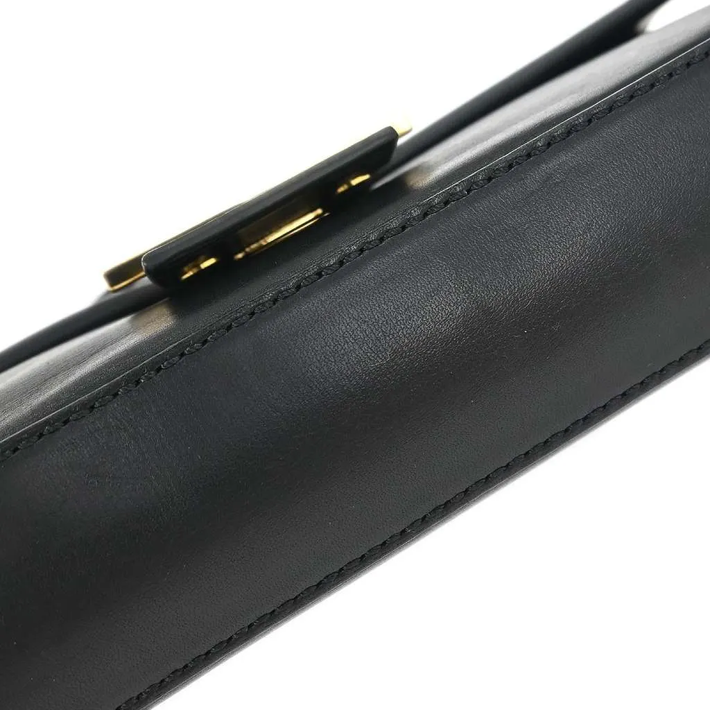 Fendi Baguette Bag Black Leather Good - Inside View