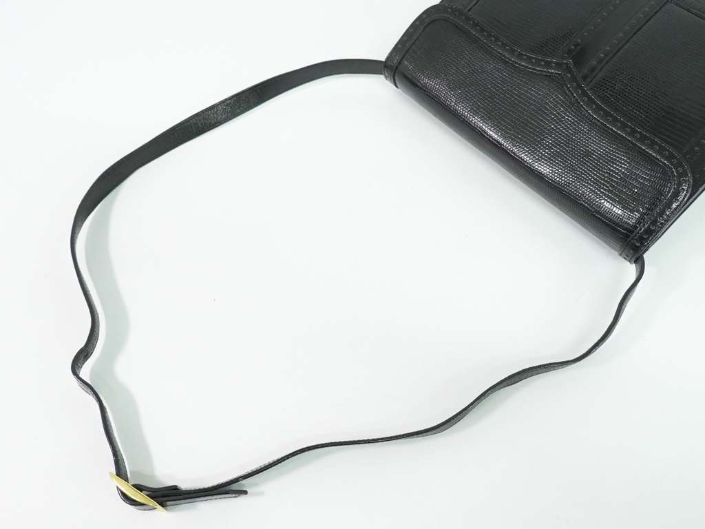 Saint Laurent Vintage Shoulder Bag Black Leather Good condition - Box View