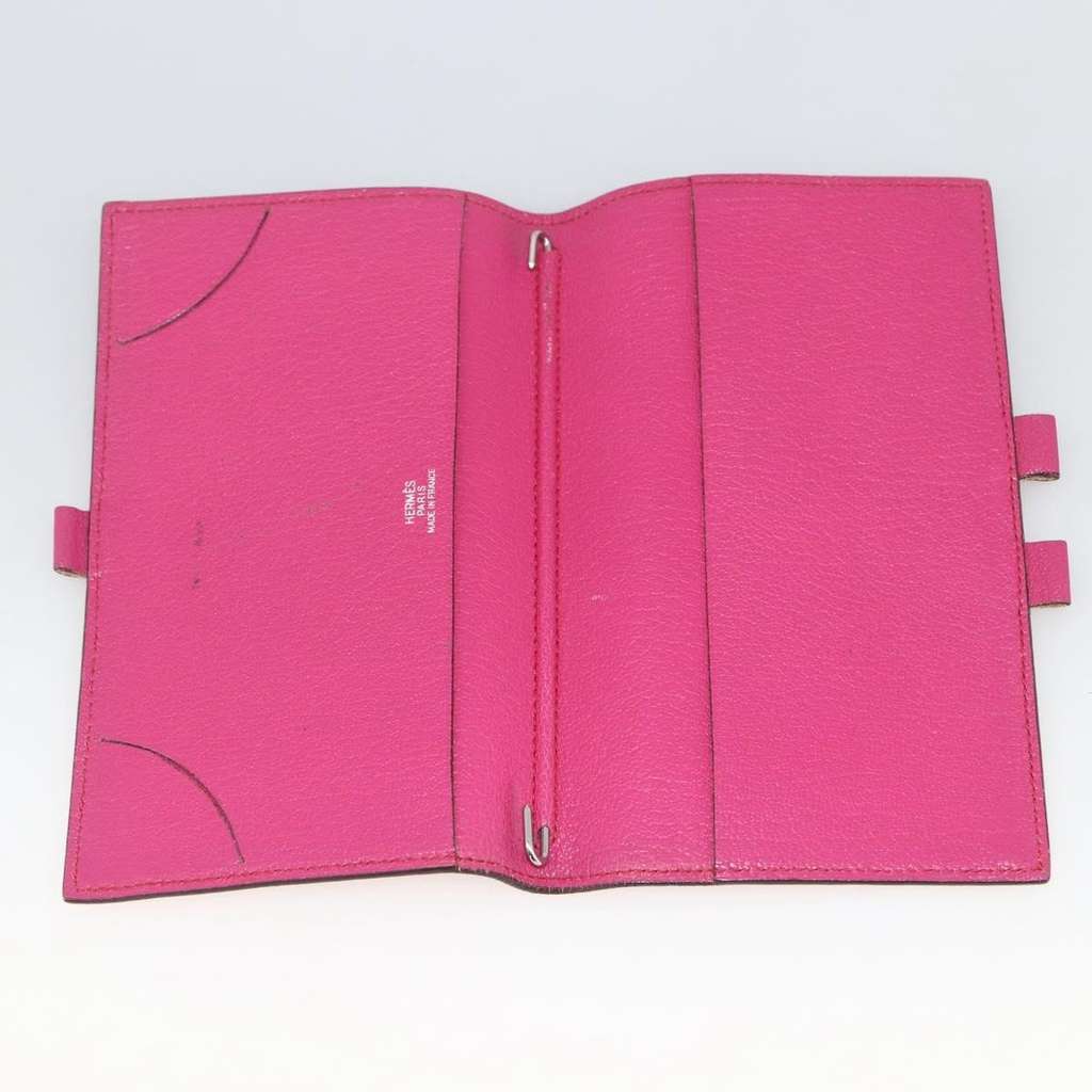 Hermès Agenda A6 Day Planner Housse Pink Leather Fair condition - Box View