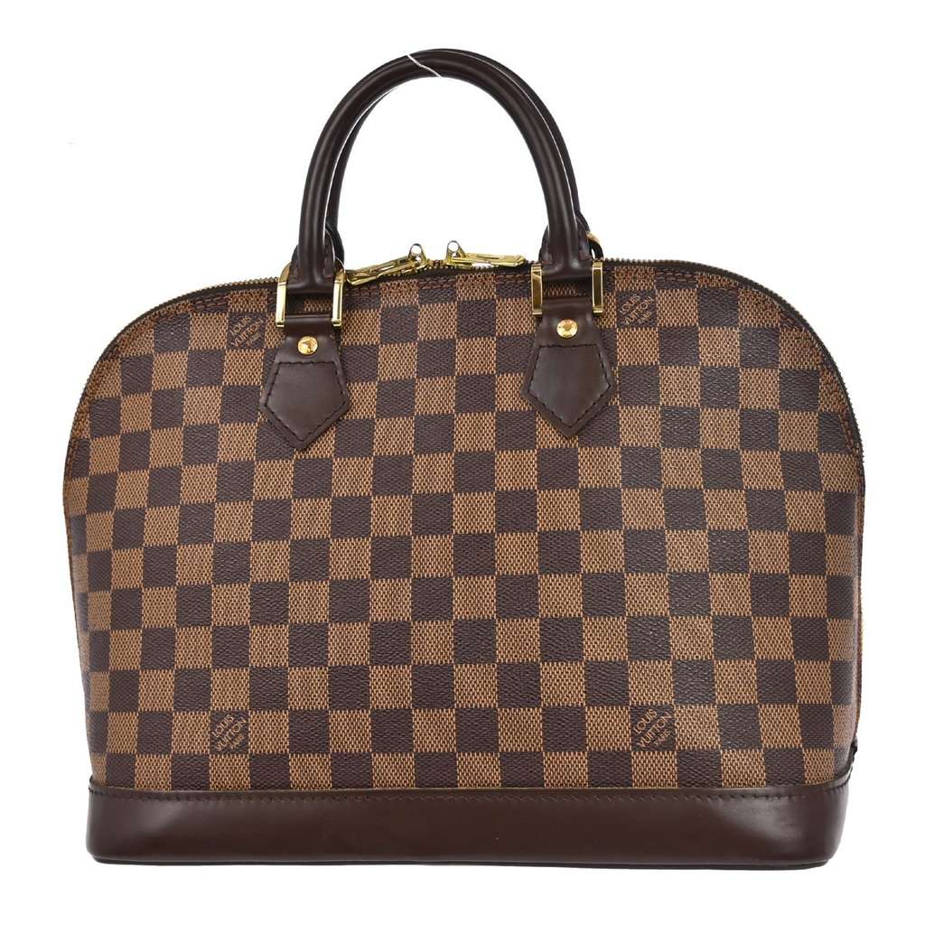 Louis Vuitton Alma Handbag Brown Canvas Good condition - Back View