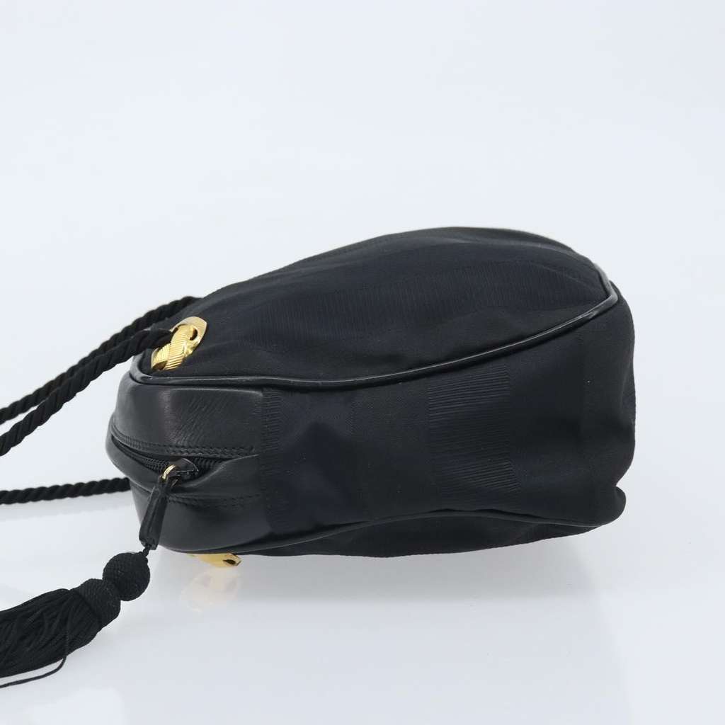 Salvatore Ferragamo Vintage Shoulder Bag Black Canvas Good condition - Model View