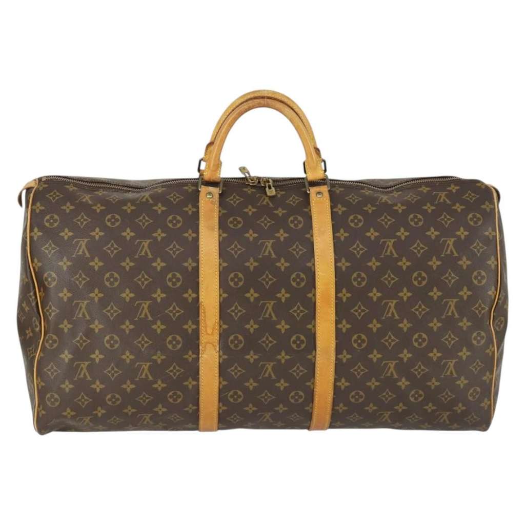 Louis Vuitton Keepall Bag Brown Canvas Good condition - Back View