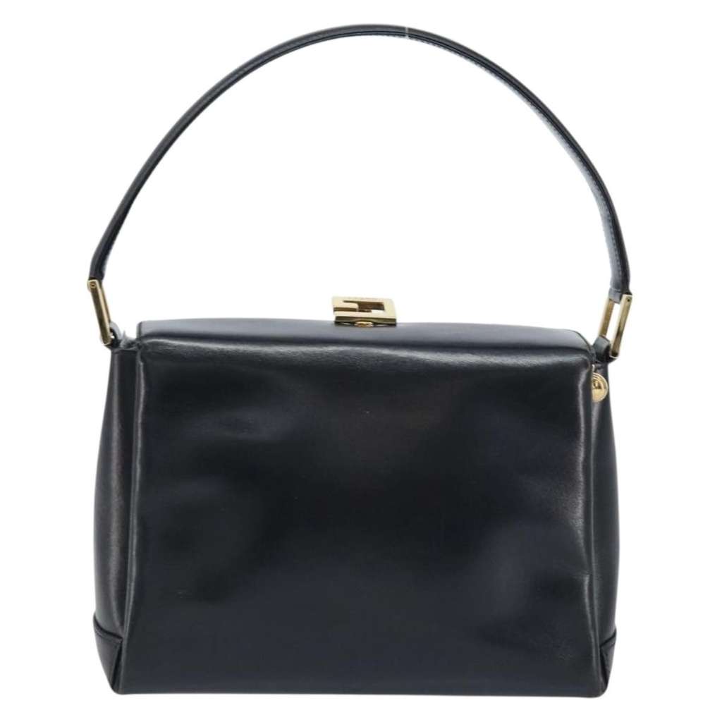 Gucci Vintage Convertible Box Crossbody Bag Black Leather Good condition - Back View