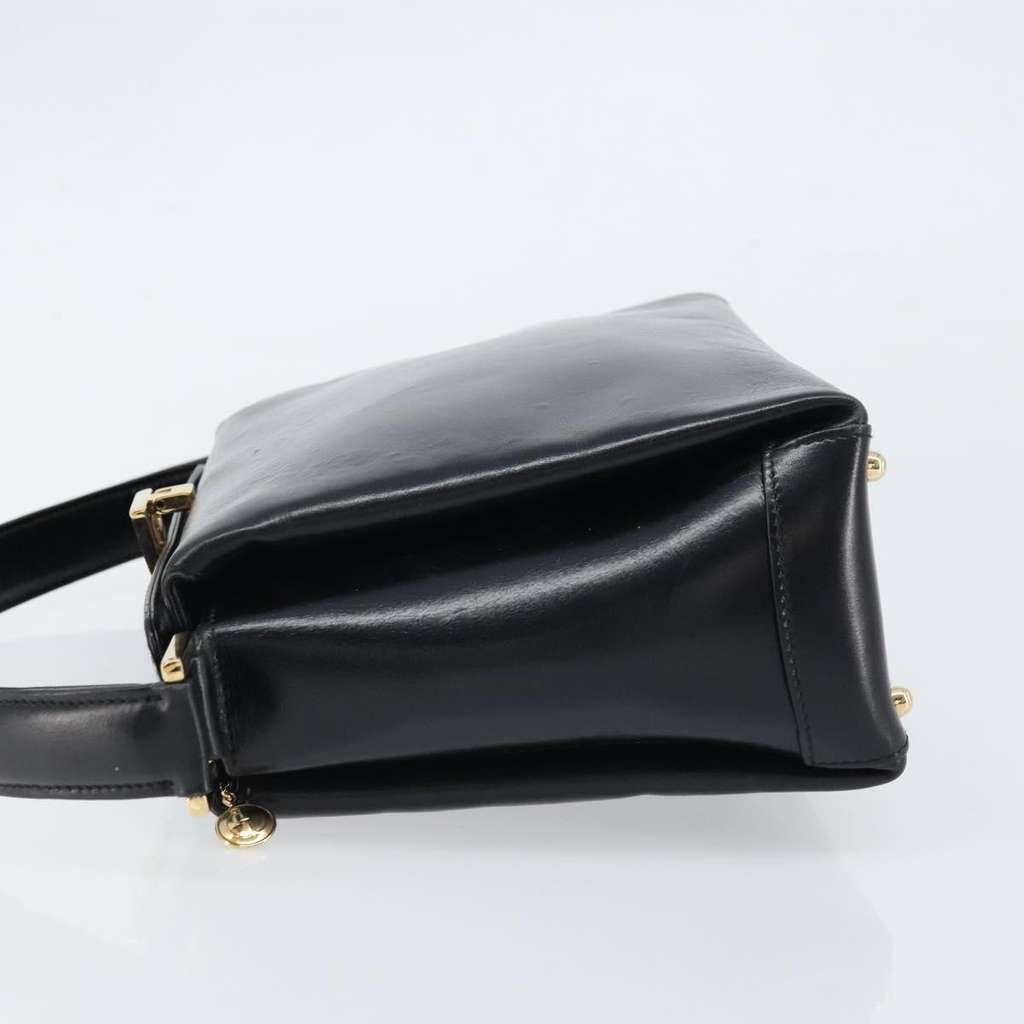 Gucci Vintage Convertible Box Crossbody Bag Black Leather Good condition - Model View