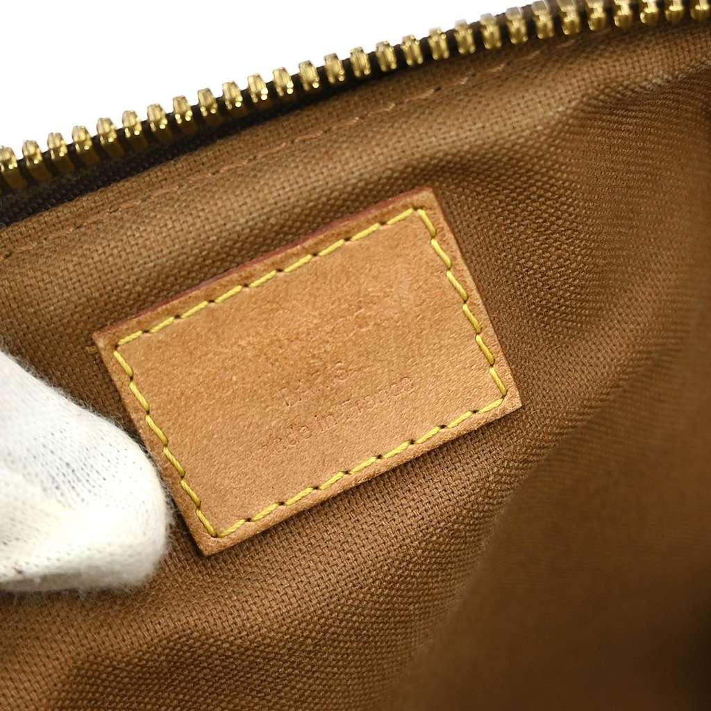 Louis Vuitton Palermo Handbag Brown Canvas Fair condition - Box View