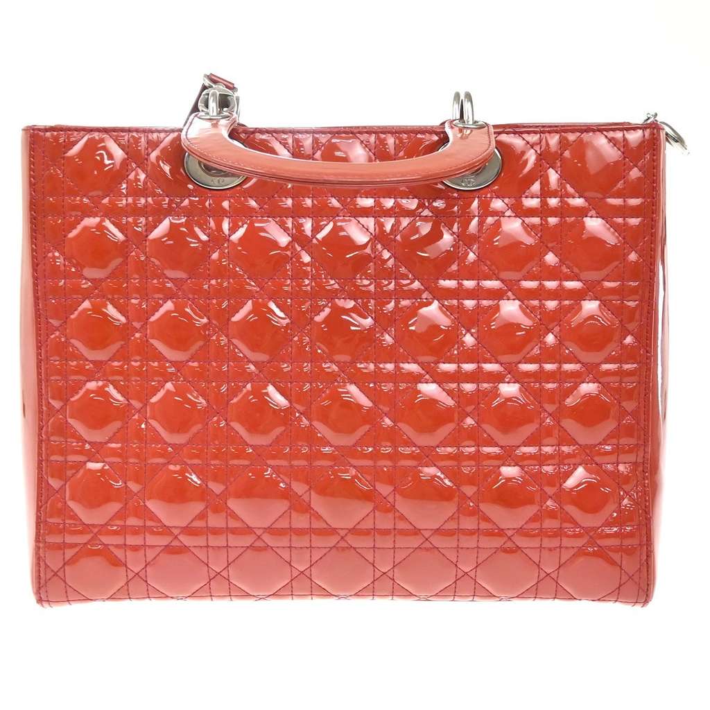 Christian Dior Vintage Lady Dior Bag Red Good condition - Back View