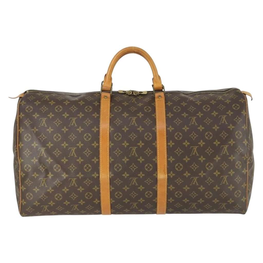 Louis Vuitton Keepall Bag Brown Canvas Good condition - Back View
