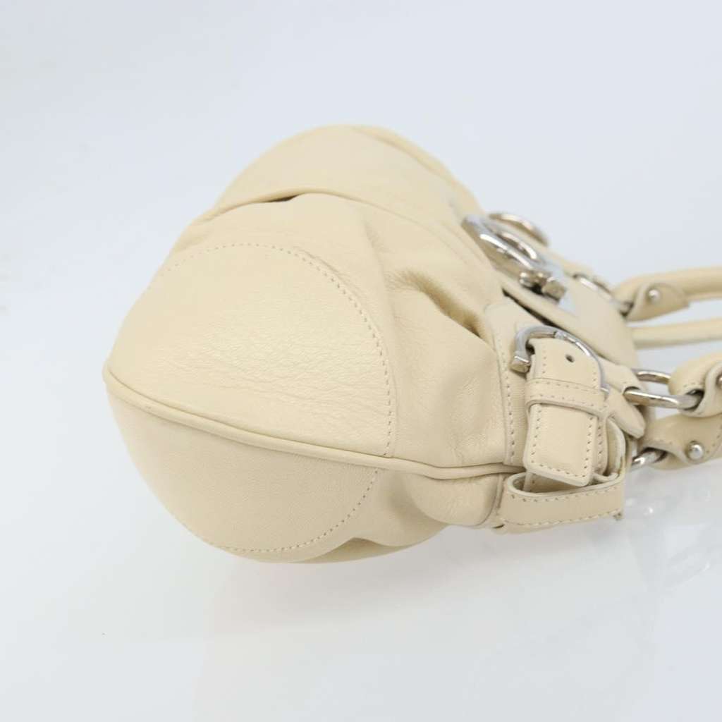 Salvatore Ferragamo Marisa Crossbody White Leather Good condition - Inside View
