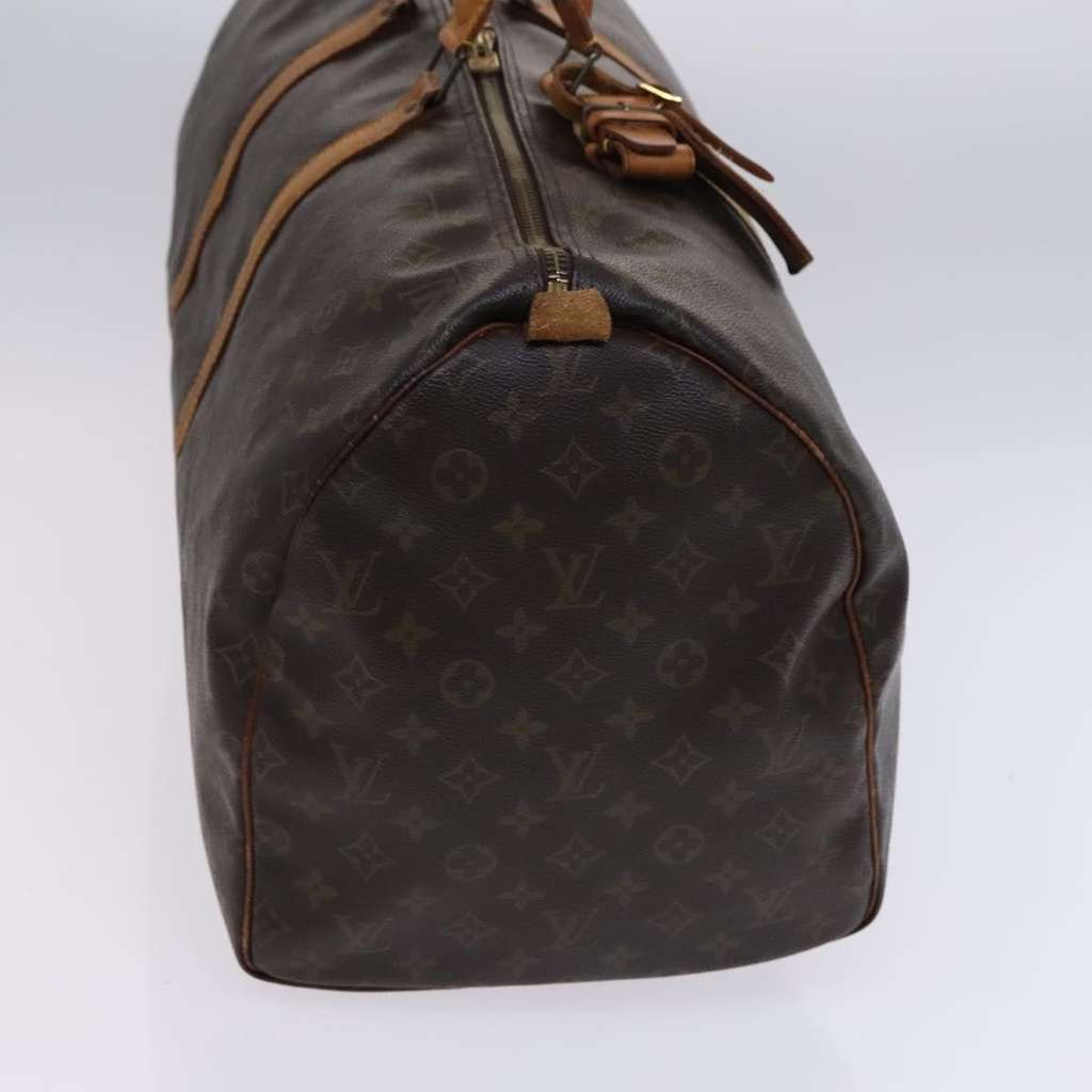 Louis Vuitton Keepall Bag Brown Canvas Fair condition - Model View