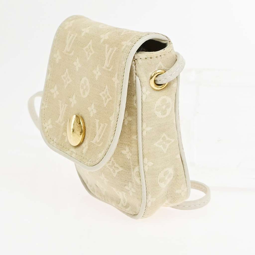 Louis Vuitton Cancun Pochette Beige Canvas Good condition - Inside View