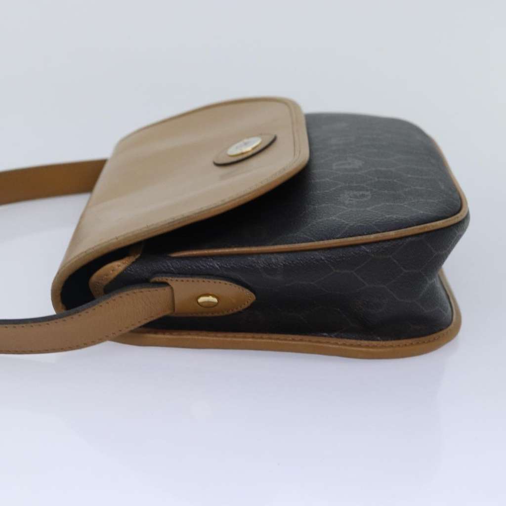 Christian Dior Vintage Honeycomb Shoulder Bag Black Canvas Good condition - Inside View