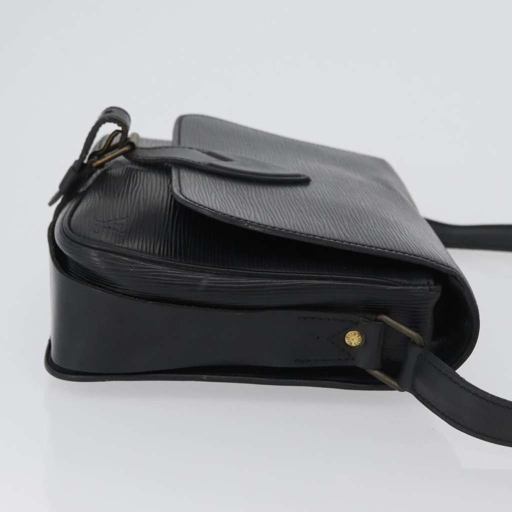 Louis Vuitton Cartouchiere Handbag Black Leather Fair condition - Inside View