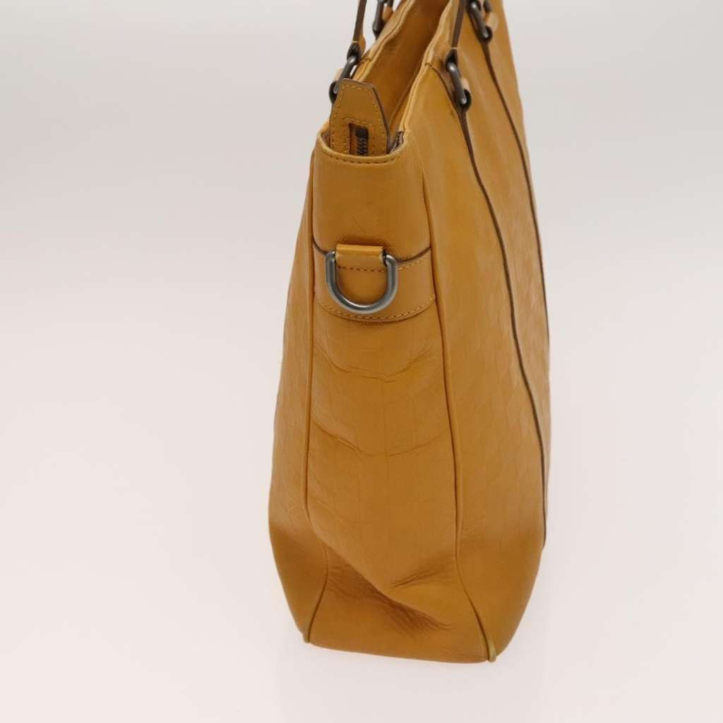 Louis Vuitton Tadao Handbag Yellow Leather Fair condition - Inside View