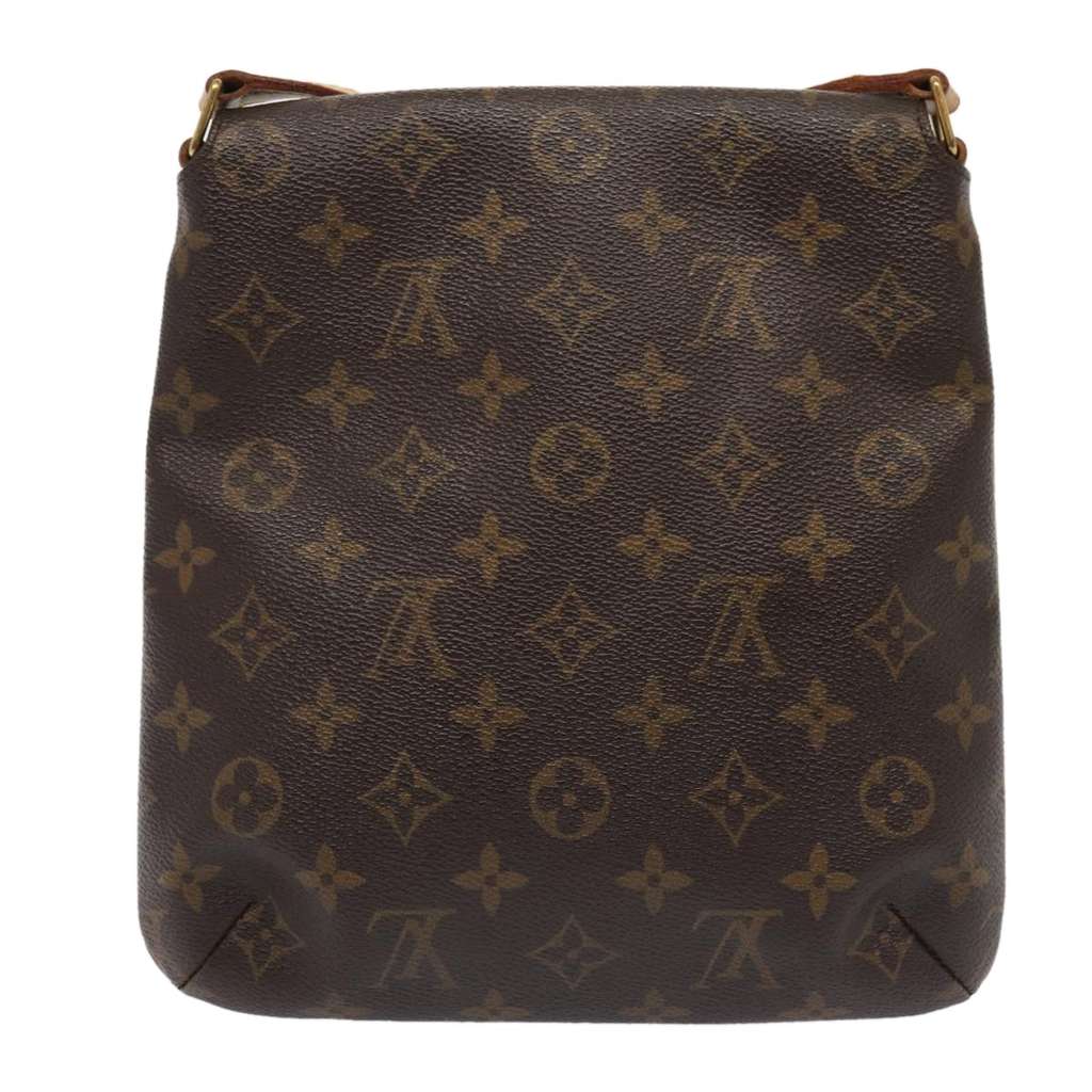Louis Vuitton Musette Salsa Handbag Brown Canvas Fair condition - Back View