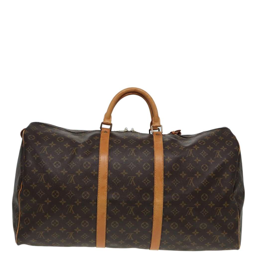 Louis Vuitton Keepall Bag Brown Canvas Fair condition - Back View