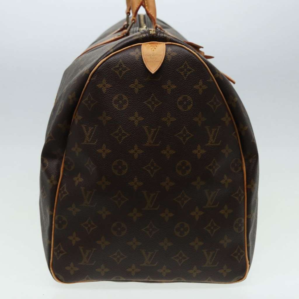 Louis Vuitton Keepall Bag Brown Canvas Fair condition - Model View