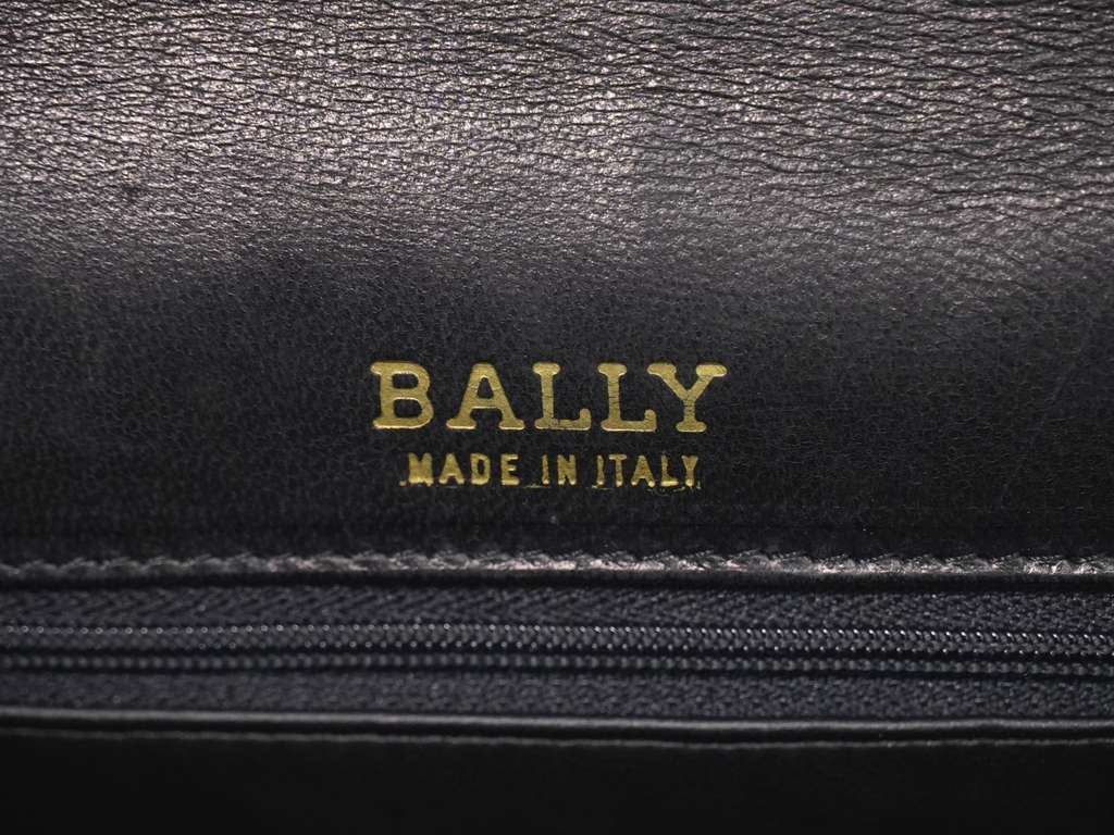 Bally Vintage Handbag Black Leather Good condition - Model View