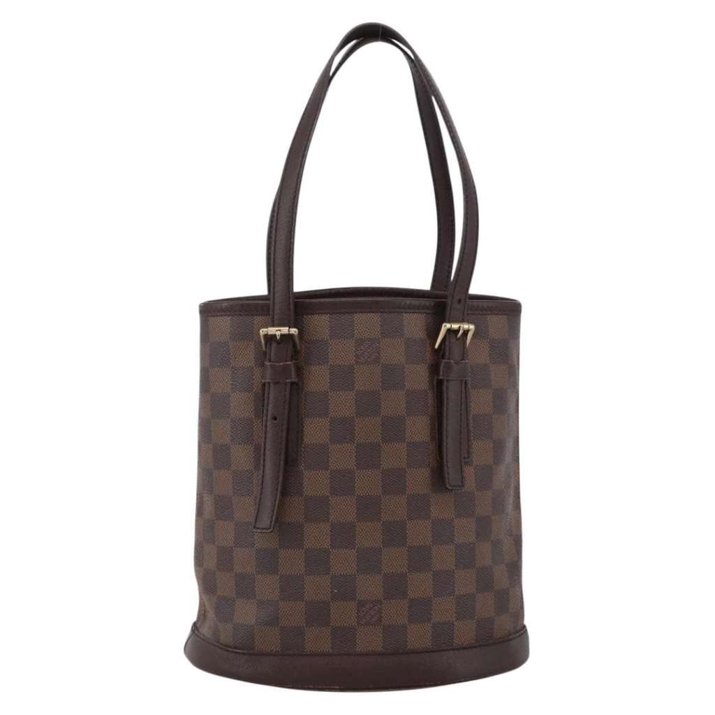 Louis Vuitton Marais Bucket Bag Brown Canvas Fair condition - Back View