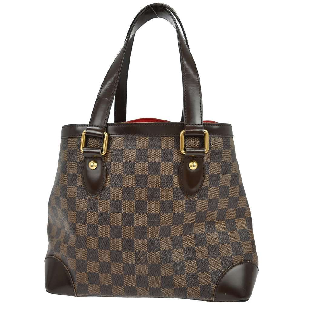 Louis Vuitton Hampstead Handbag Brown Canvas Good condition - Back View