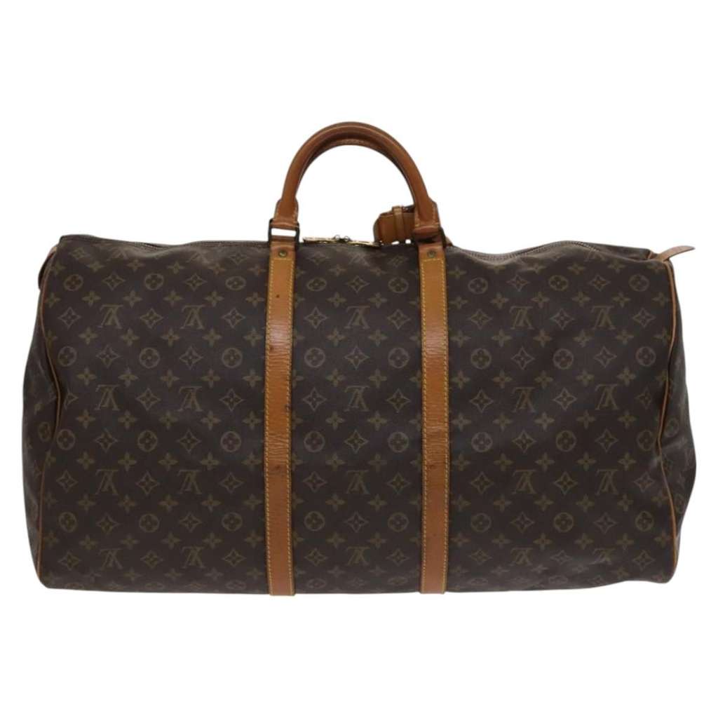 Louis Vuitton Keepall Bag Brown Canvas Fair condition - Back View