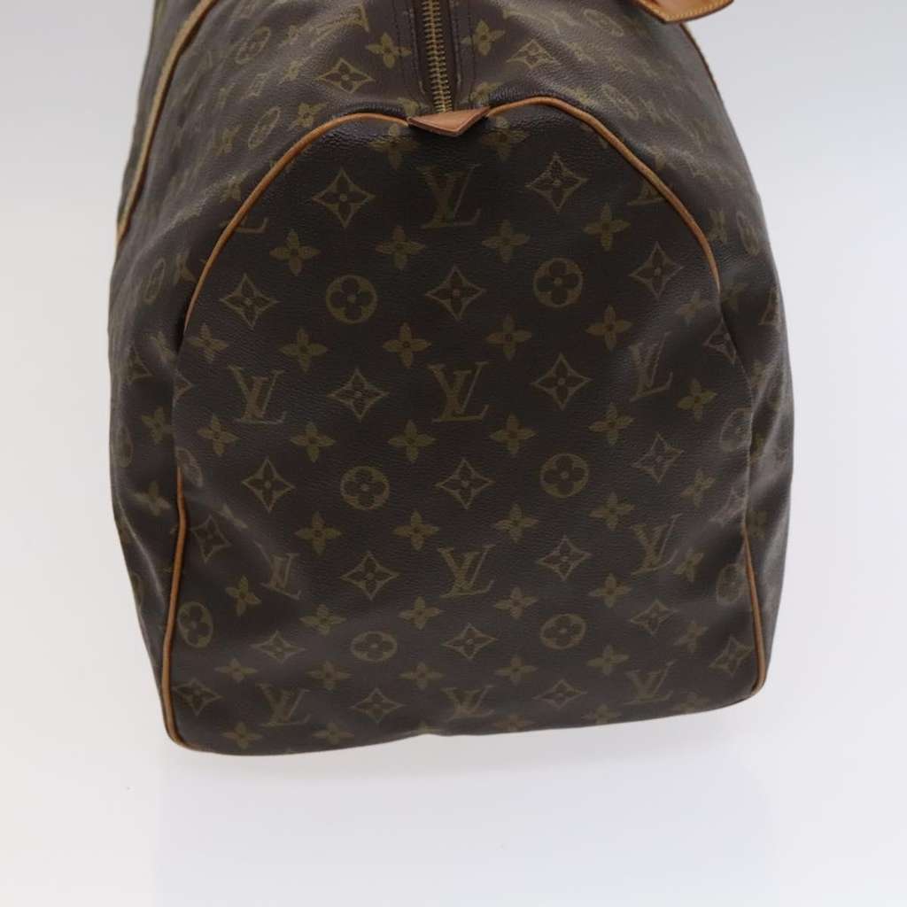 Louis Vuitton Keepall Bag Brown Canvas Fair condition - Model View