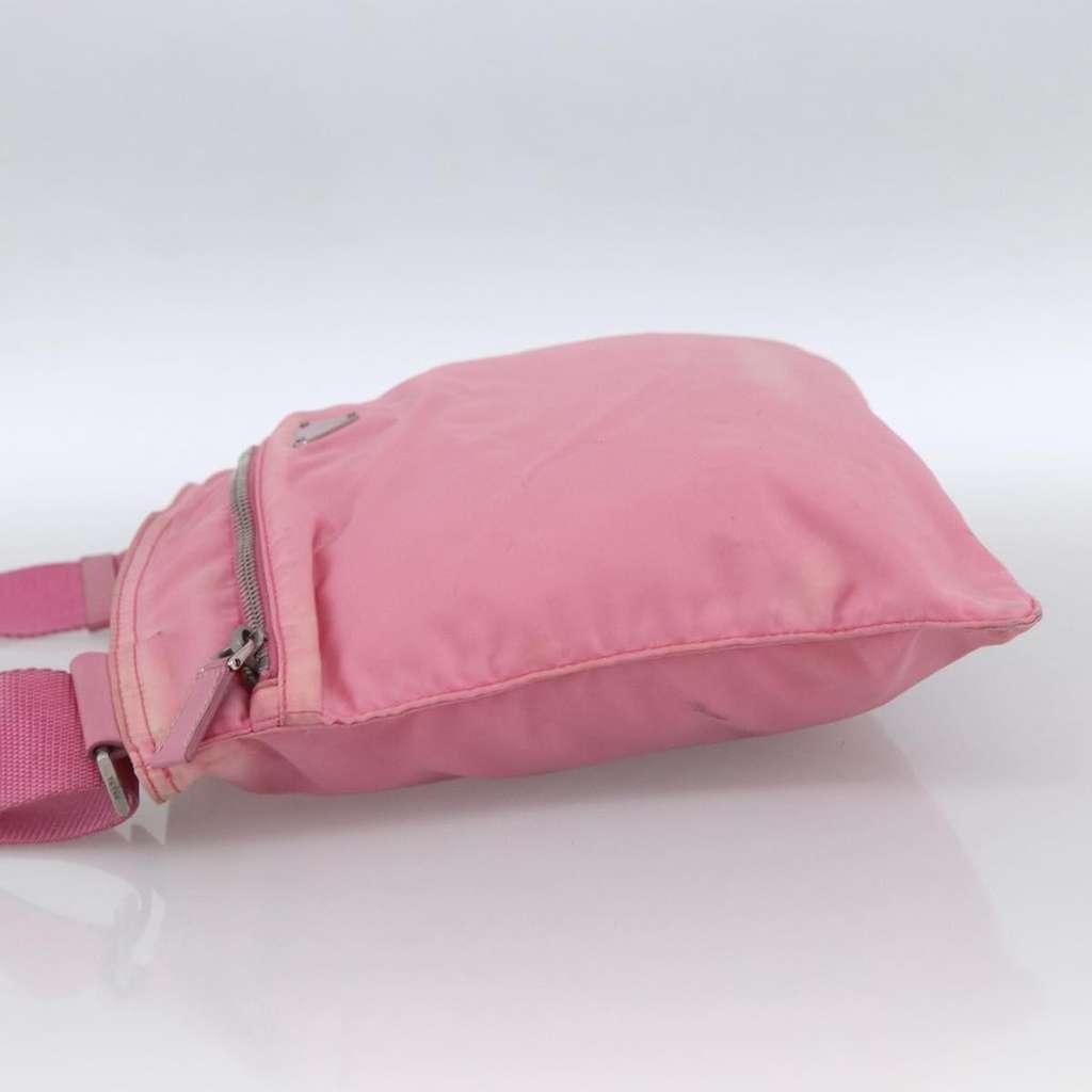 Prada Front Pocket Messenger Bag Pink Fair condition - Inside View