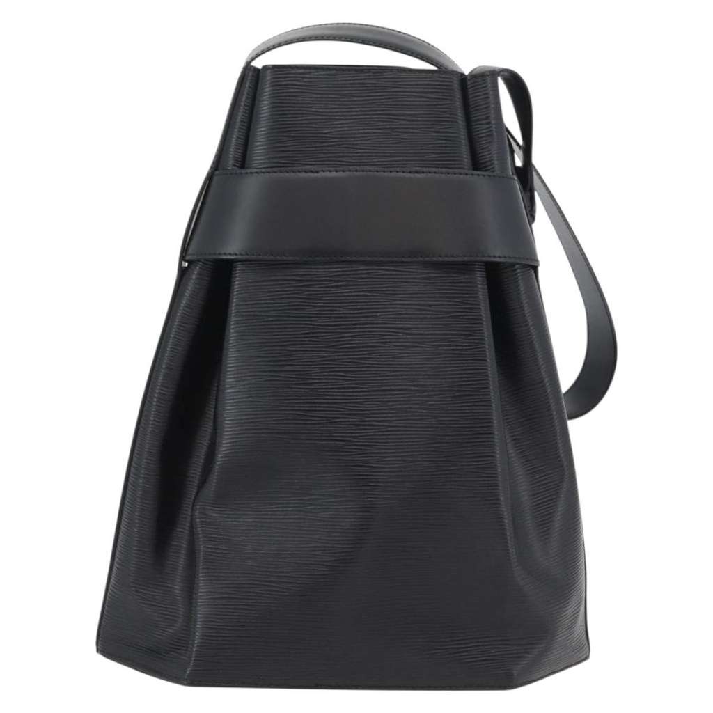 Louis Vuitton Vintage Sac d'Epaule Handbag Black Leather Good condition - Back View