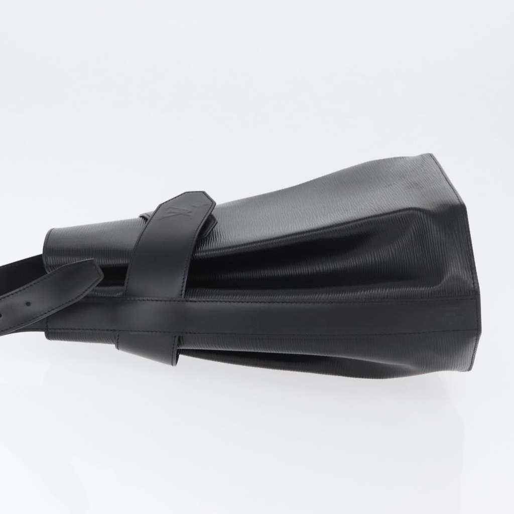 Louis Vuitton Vintage Sac d'Epaule Handbag Black Leather Good condition - Model View