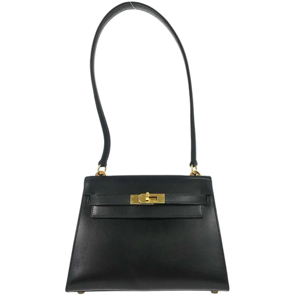 Hermès Kelly Mini II Bag Black Good - Front View