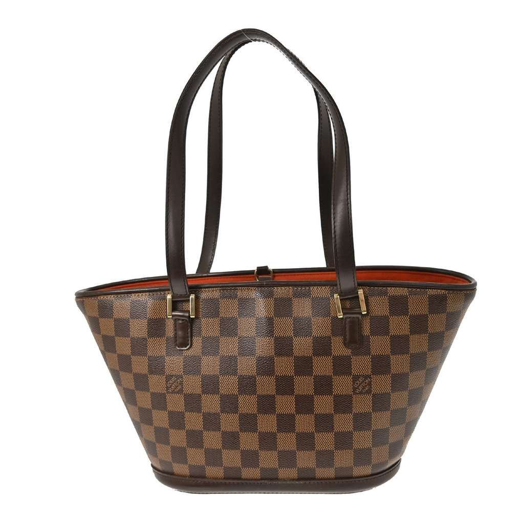 Louis Vuitton Manosque Handbag Brown Canvas Good condition - Back View