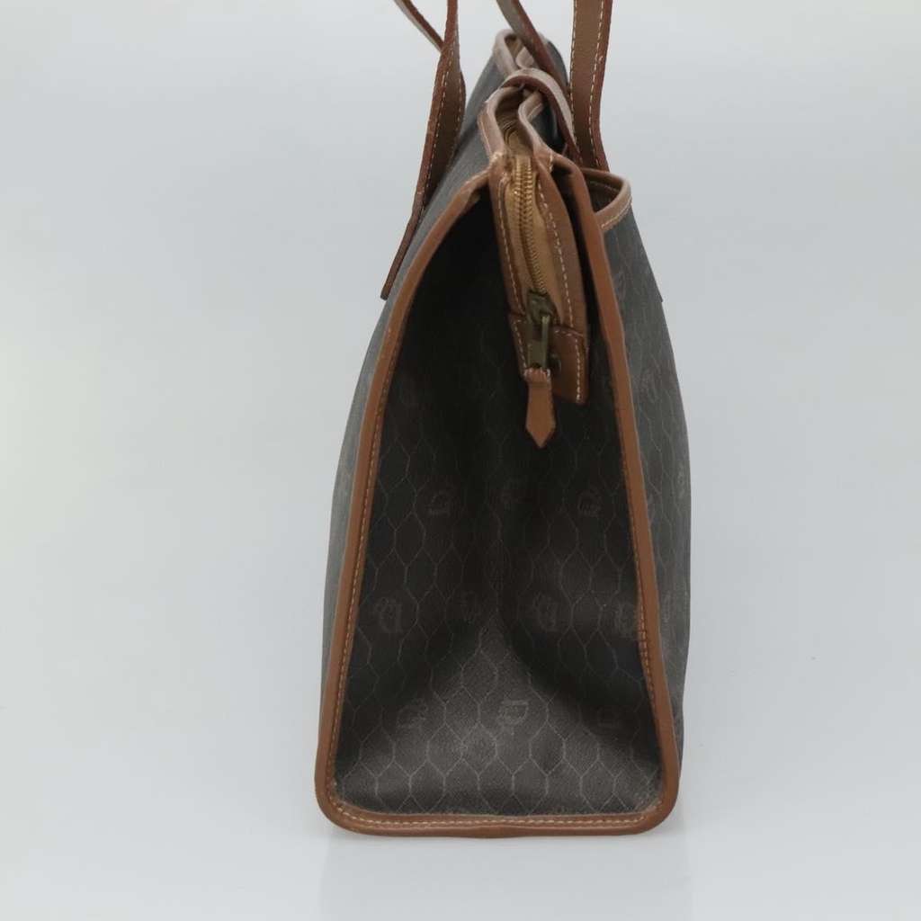 Christian Dior Vintage Honeycomb Tote Bag Black Canvas Fair condition - Inside View