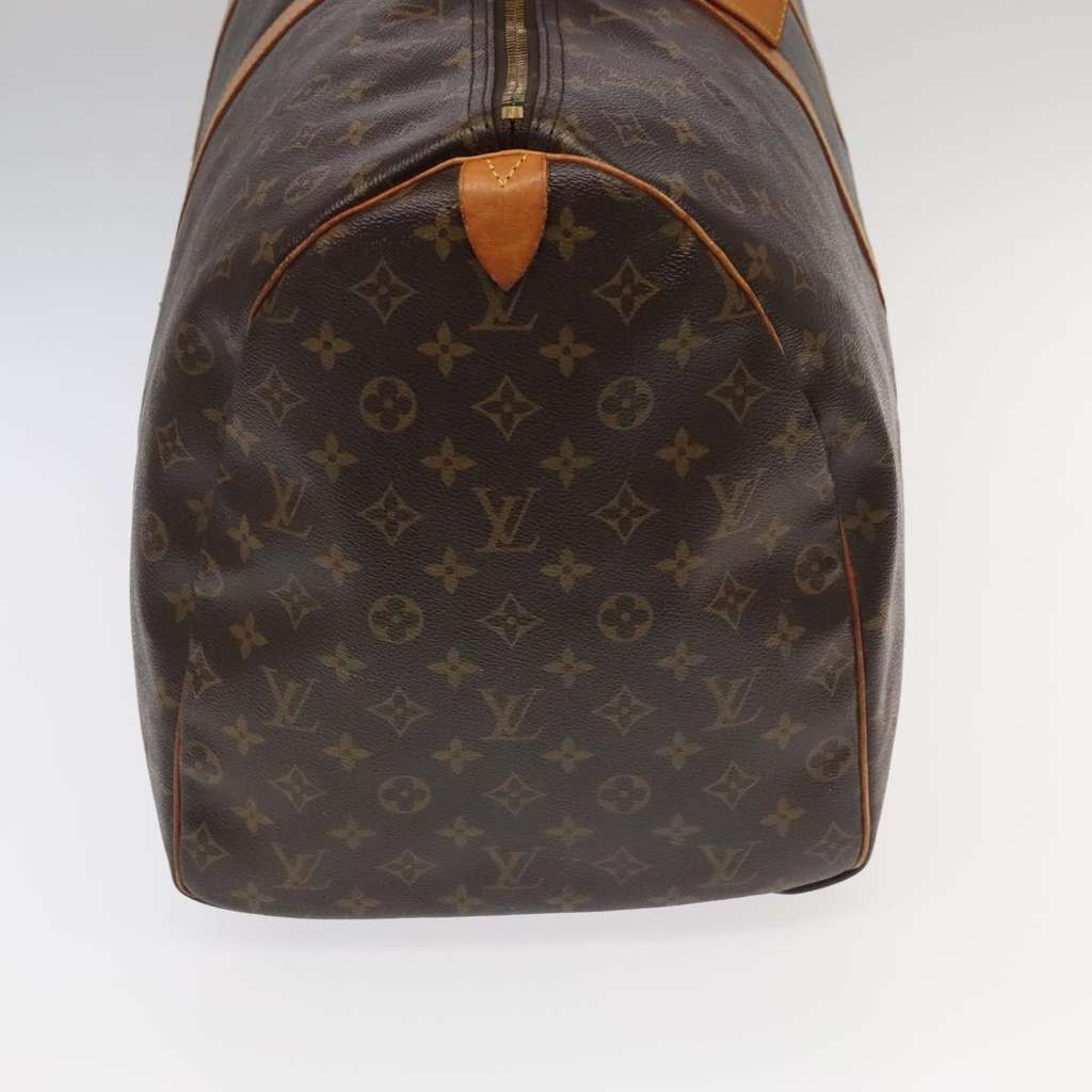 Louis Vuitton Keepall Bag Brown Canvas Fair condition - Model View
