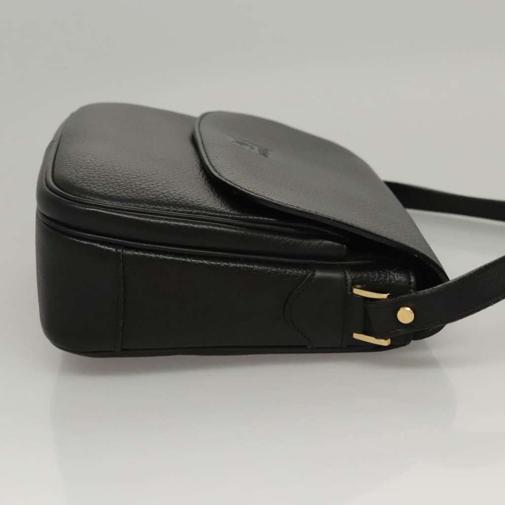 Burberry Vintage Shoulder Bag Black Leather Good condition - Inside View