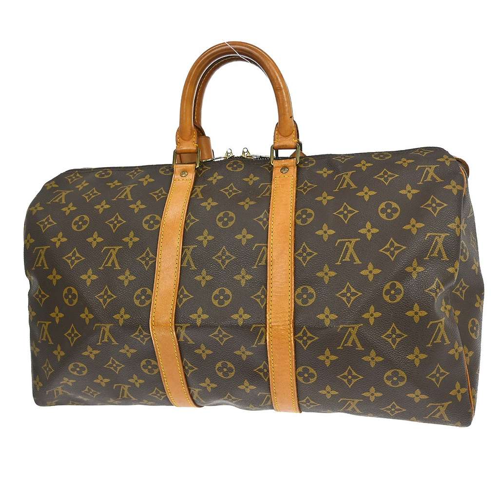 Louis Vuitton Keepall Bag Brown Canvas Good condition - Back View