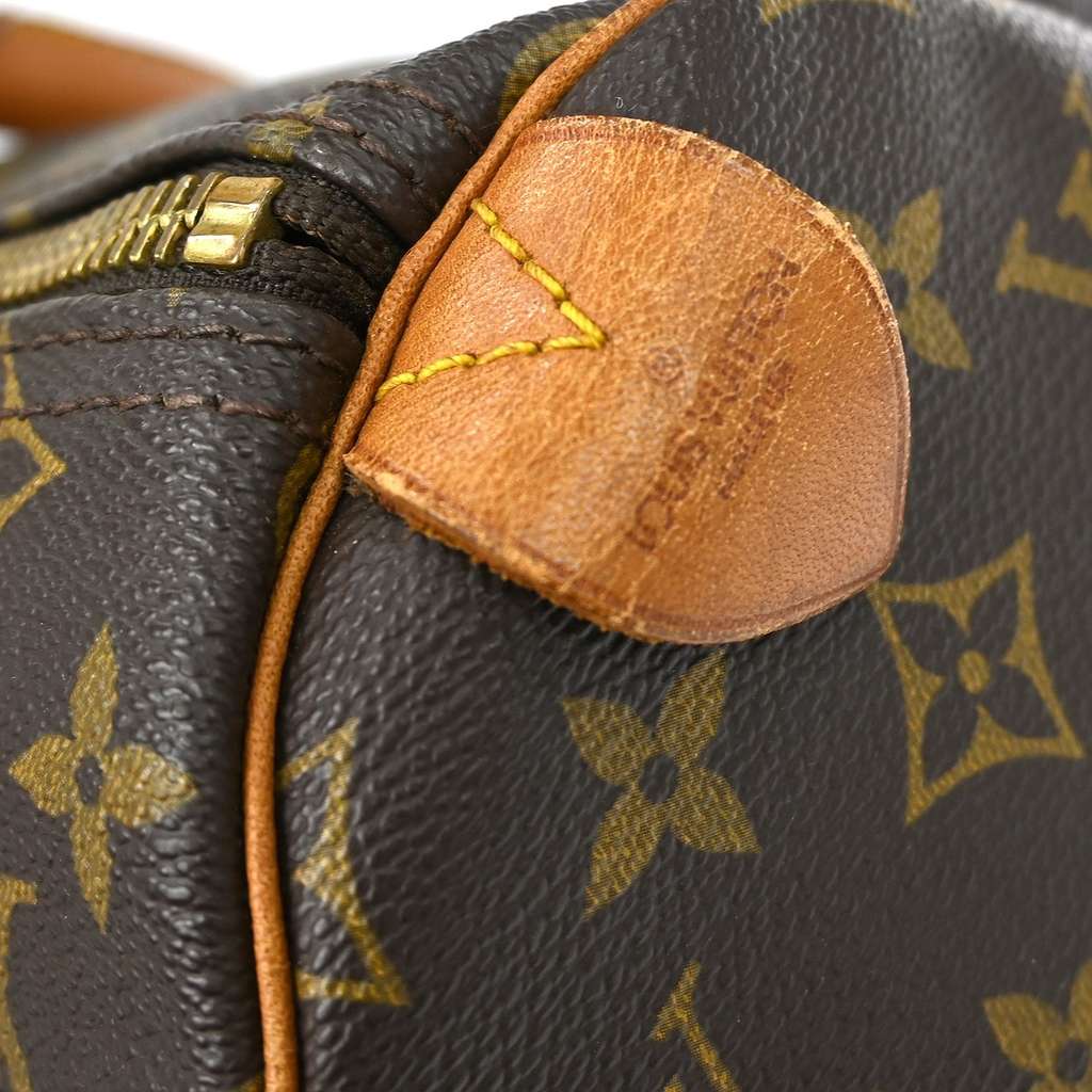 Louis Vuitton Keepall Bag Brown Canvas Good condition - Model View