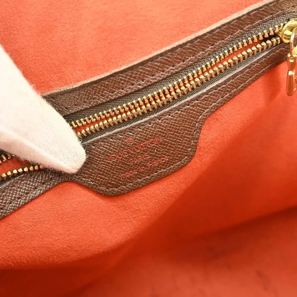 Louis Vuitton Triana Bag Brown Canvas Fair - Model View
