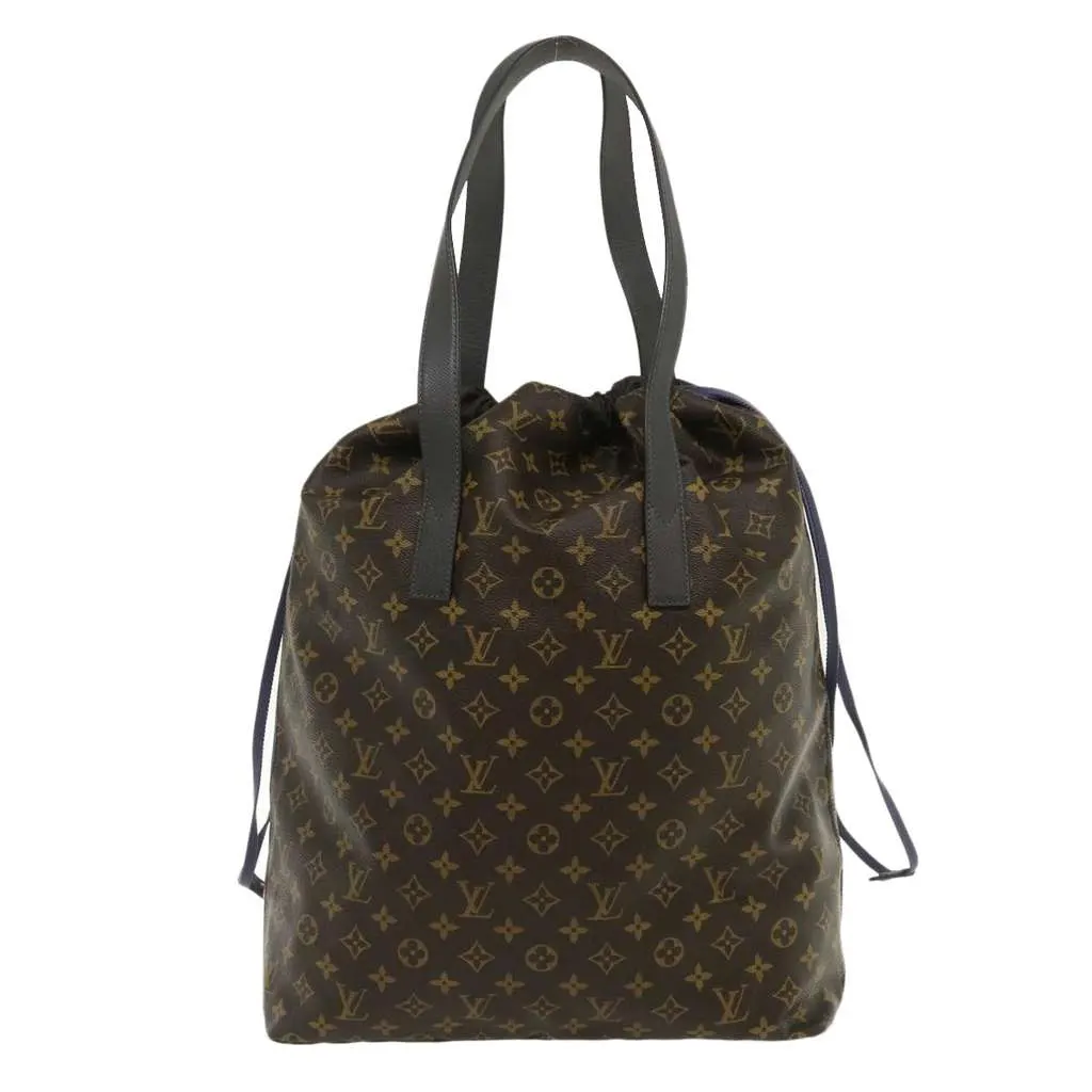 Louis Vuitton Cabas Light Drawstring Bag Brown Canvas Very good - Front View