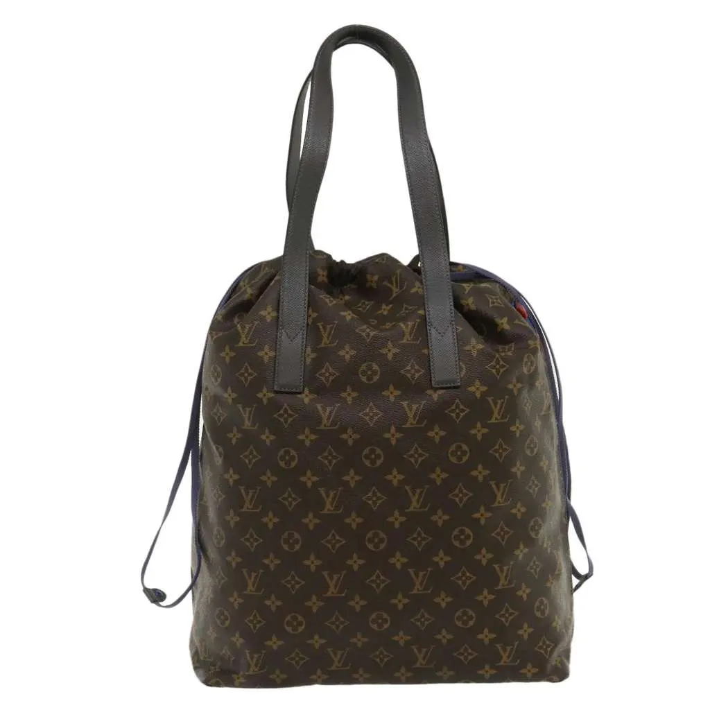 Louis Vuitton Cabas Light Drawstring Bag Brown Canvas Very good - Back View