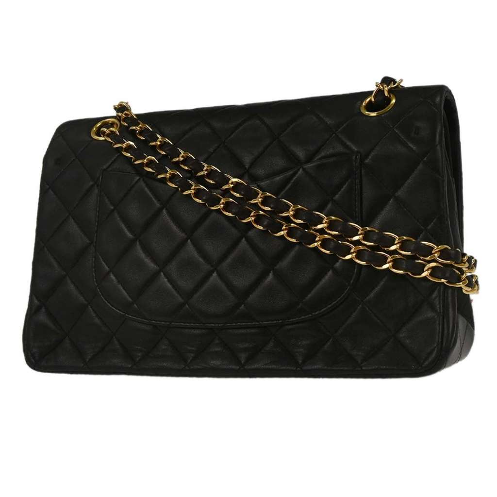 Chanel Timeless - Classic Double Flap Bag Black Leather Good condition - Back View