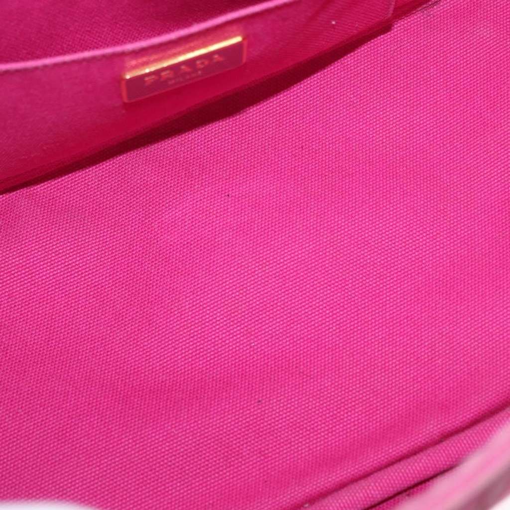 Prada Canapa Tote Pink Canvas Fair condition - Box View