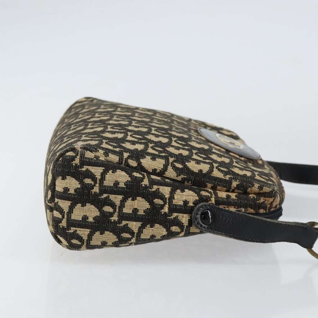 Christian Dior Vintage CD trotter Shoulder bag Black Canvas Good condition - Inside View