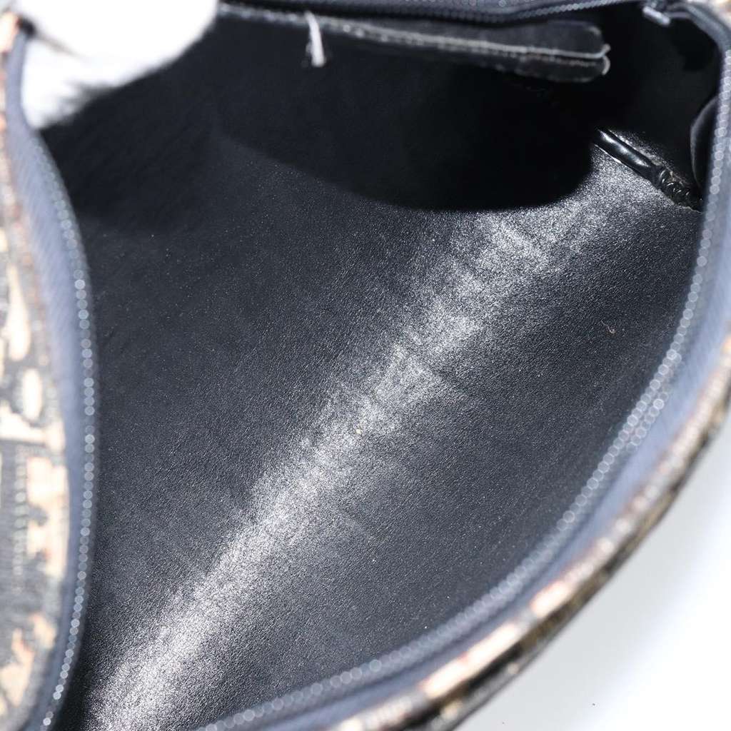 Christian Dior Vintage CD trotter Shoulder bag Black Canvas Good condition - Box View