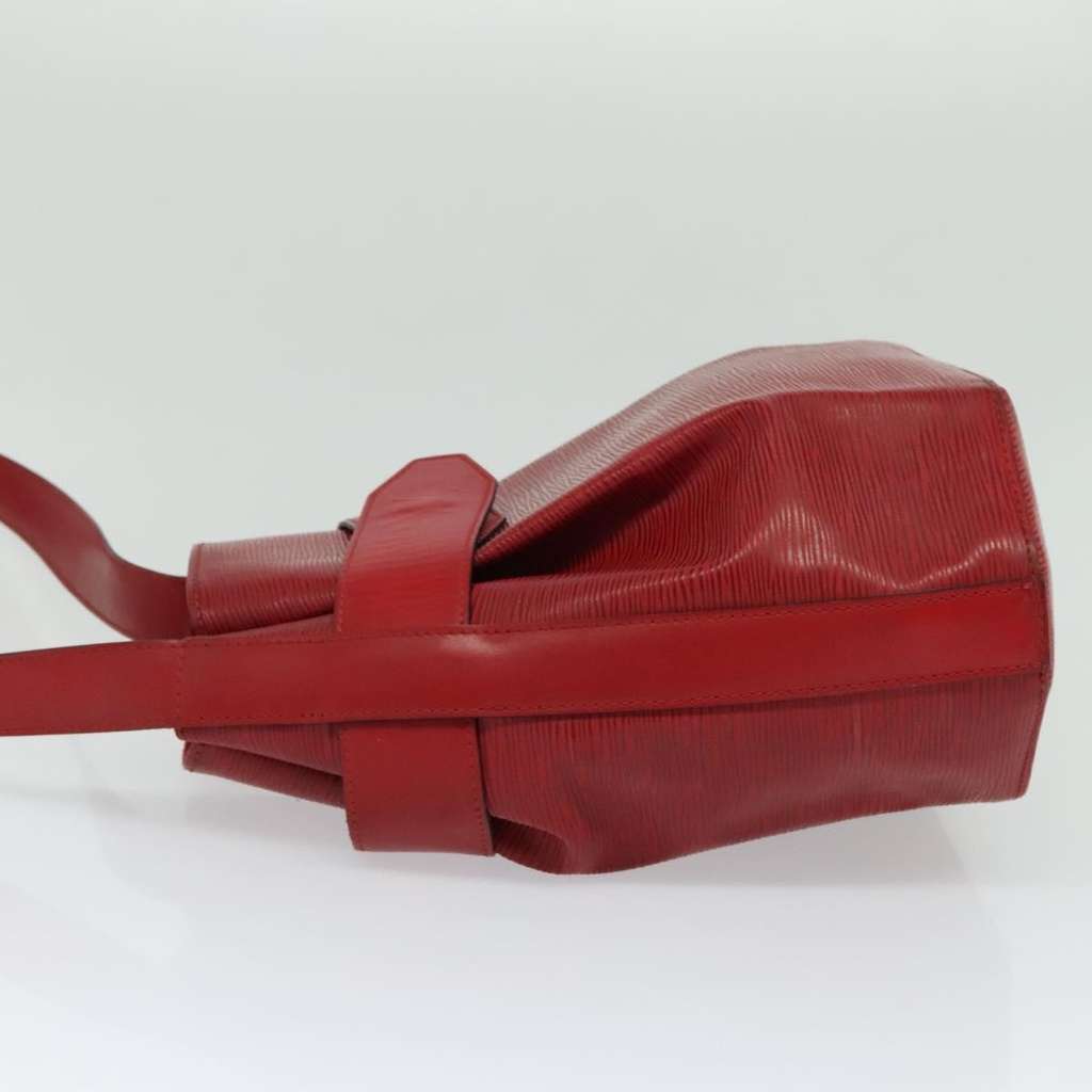 Louis Vuitton Vintage Sac d'Epaule Handbag Red Leather Fair condition - Inside View