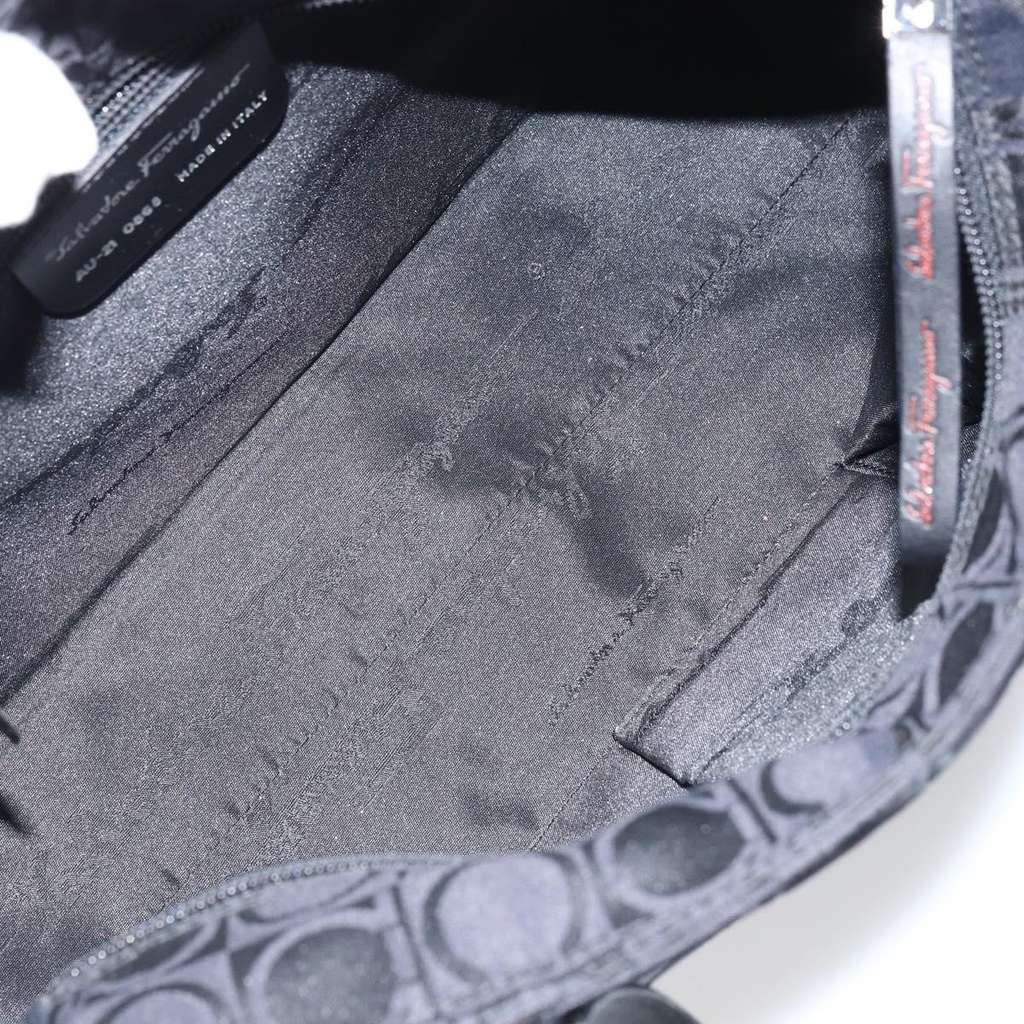 Salvatore Ferragamo Gancini Tote Black Good condition - Box View