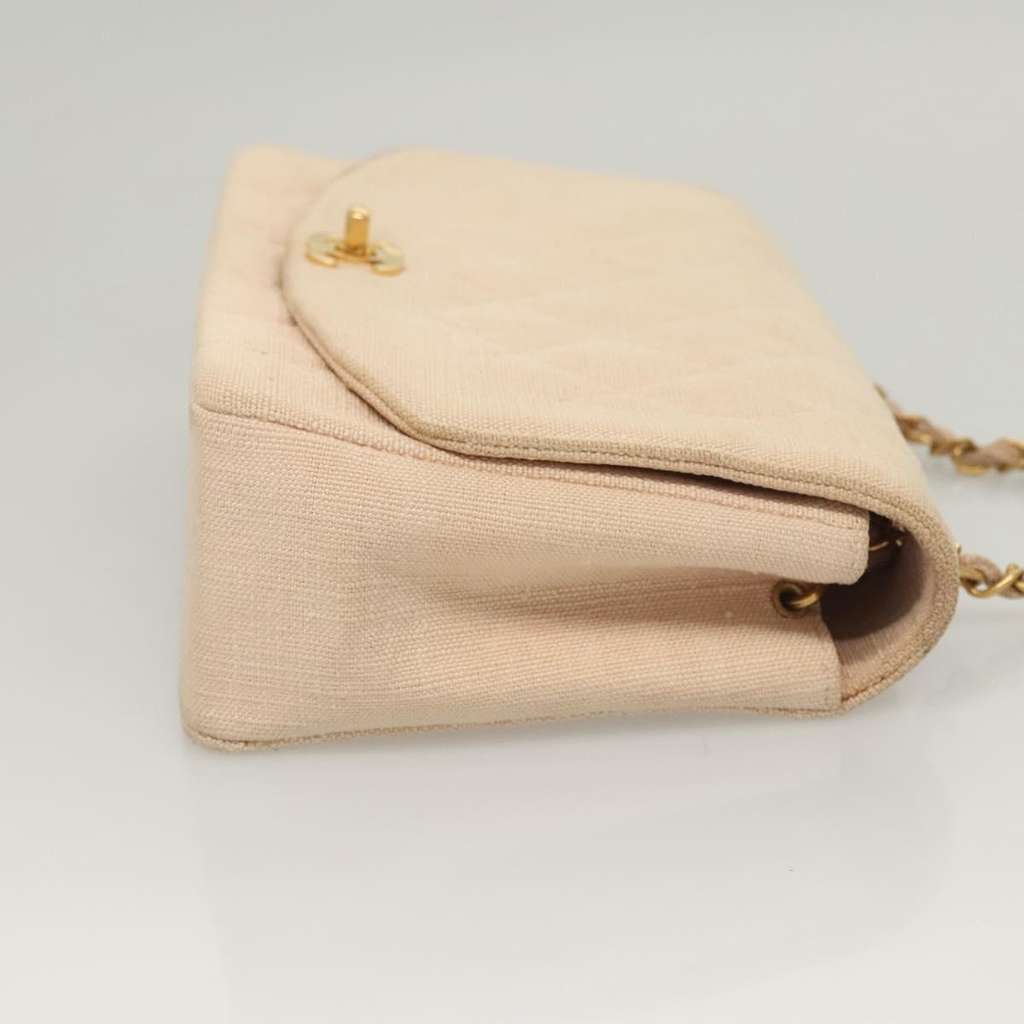 Chanel Vintage Diana Flap Bag Pink Canvas Good condition - Inside View